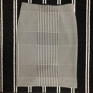 Ann Taylor Houndstooth Pencil Skirt Size 6P